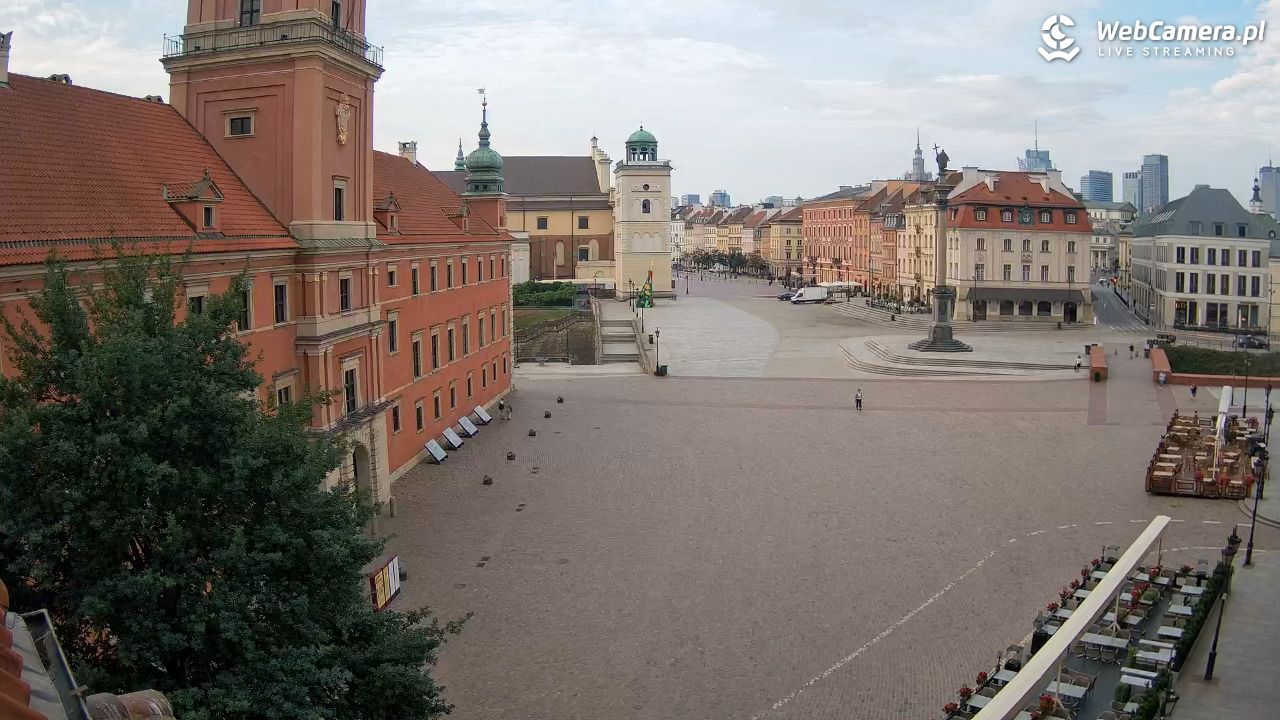 Warszawa - Plac Zamkowy 4K - 22 czerwiec 2026, 06:22