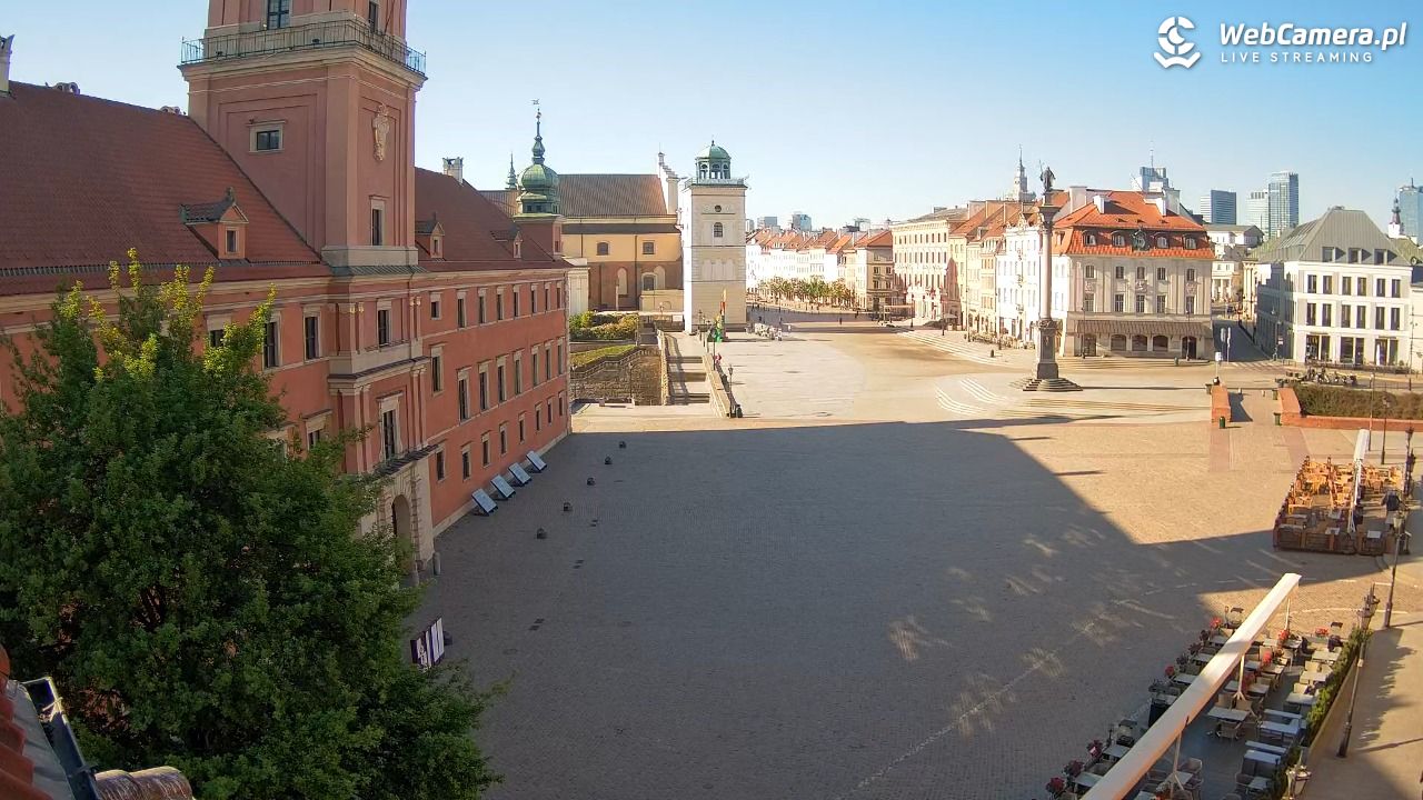 Warszawa - Plac Zamkowy 4K - 10 maj 2026, 07:48