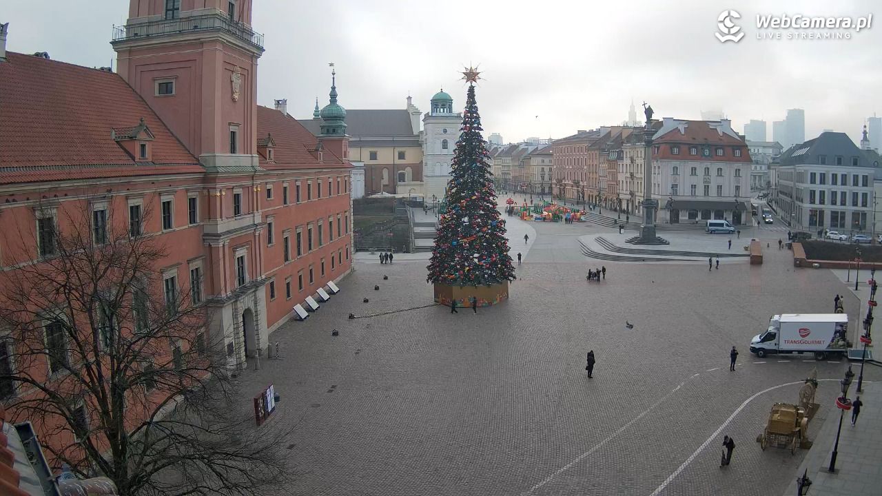 Warszawa - Plac Zamkowy 4K - 16 grudzień 2025, 10:25