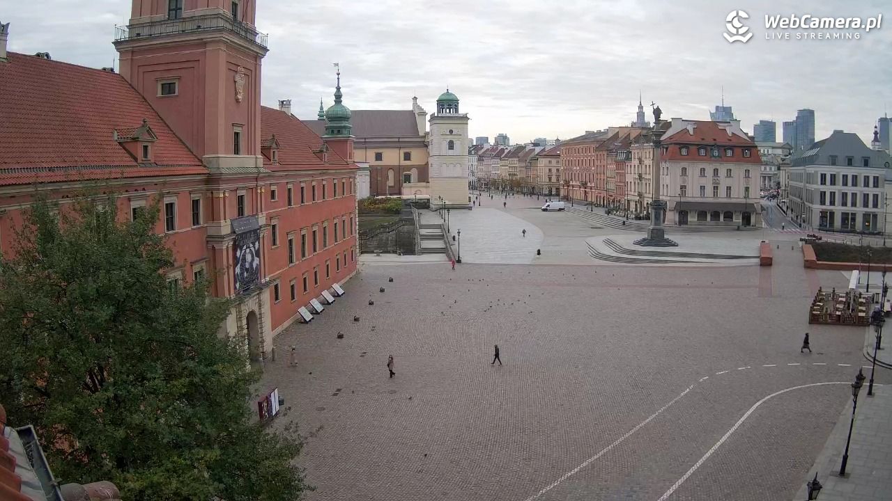 Warszawa - Plac Zamkowy 4K - 30 październik 2025, 08:12