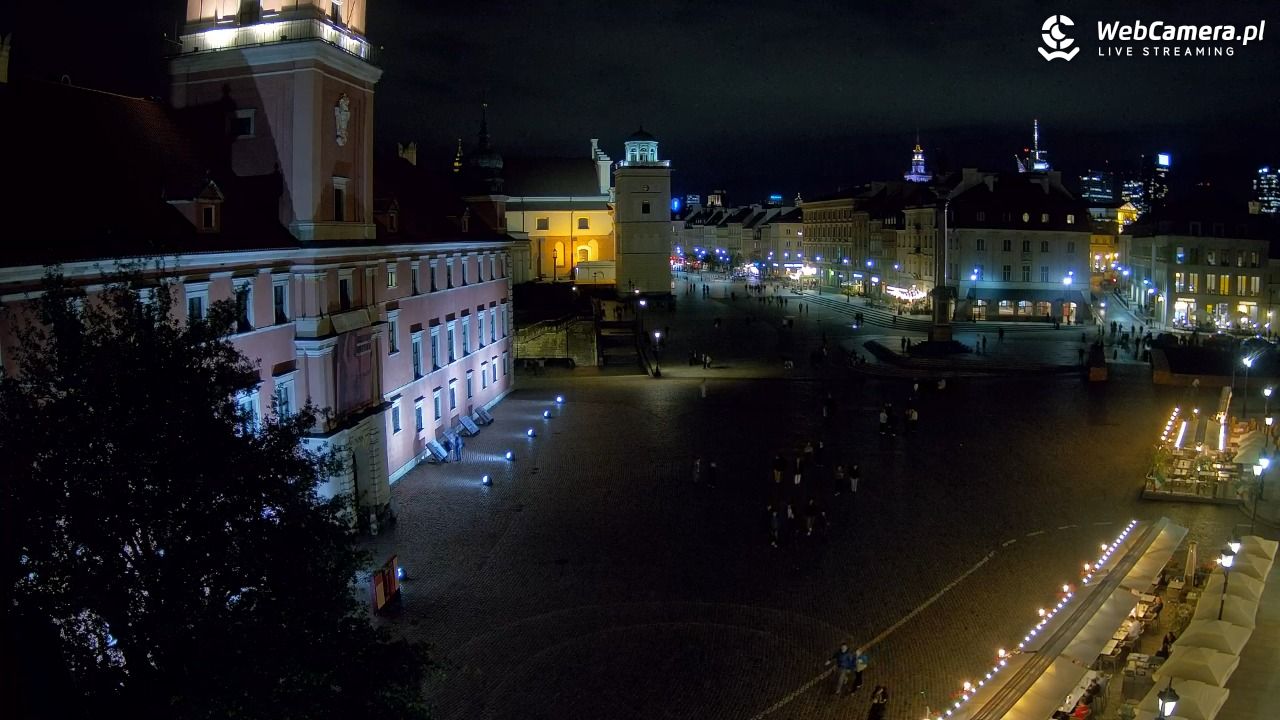 Warszawa - Plac Zamkowy 4K - 15 wresień 2025, 21:21
