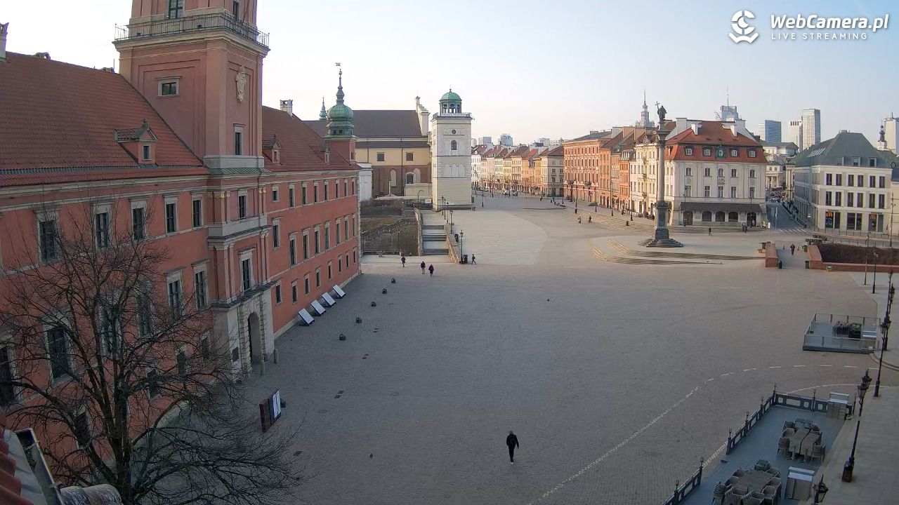 Warszawa - Plac Zamkowy 4K - 23 marzec 2026, 07:13