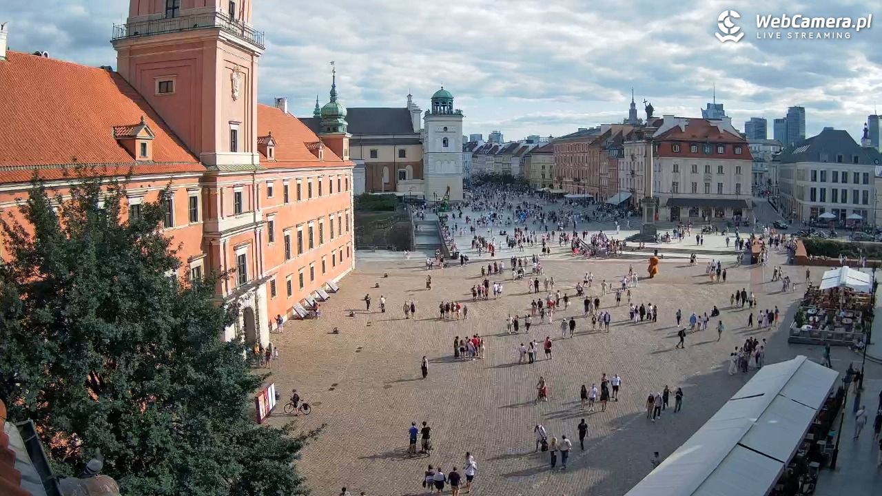 Warszawa - Plac Zamkowy 4K - 08 sierpień 2026, 16:40