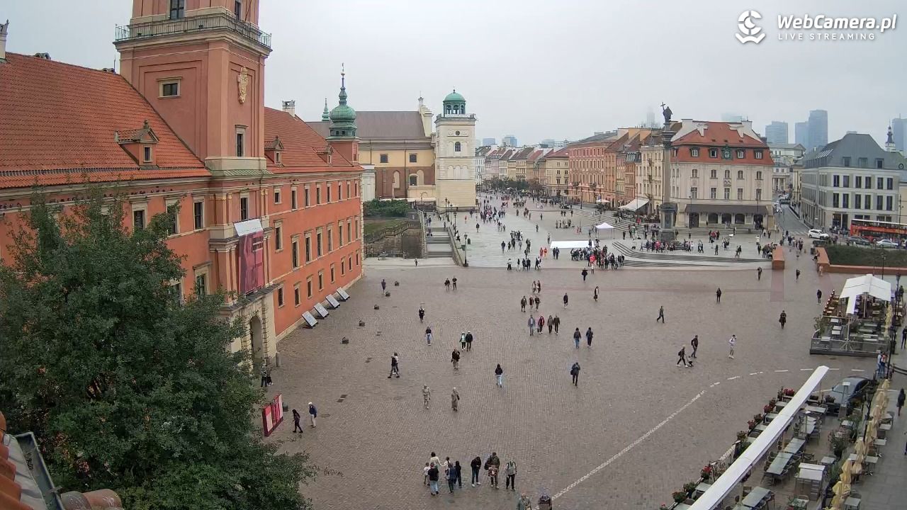 Warszawa - Plac Zamkowy 4K - 14 wresień 2025, 10:53