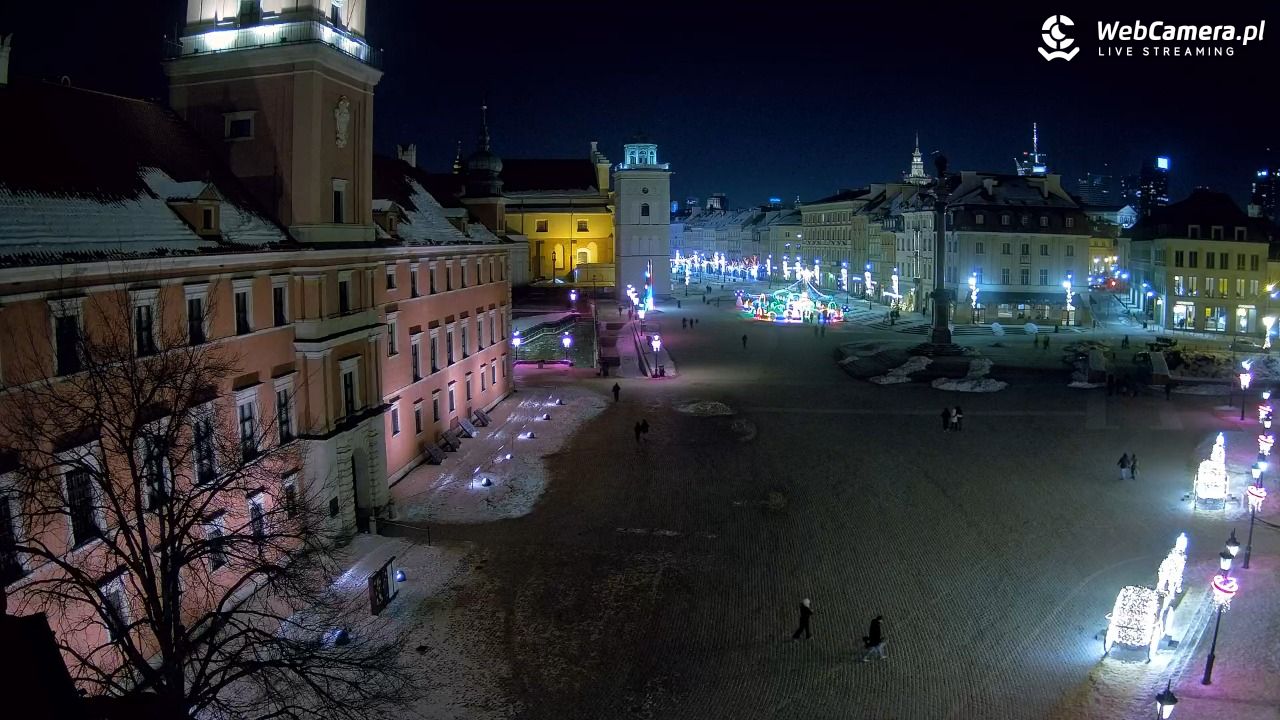 Warszawa - Plac Zamkowy 4K - 31 styczeń 2026, 20:26