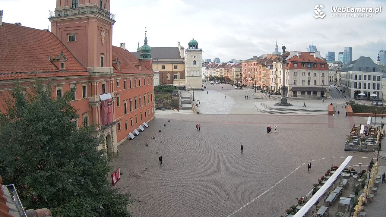 Warszawa - Plac Zamkowy 4K - 15 wresień 2025, 09:10