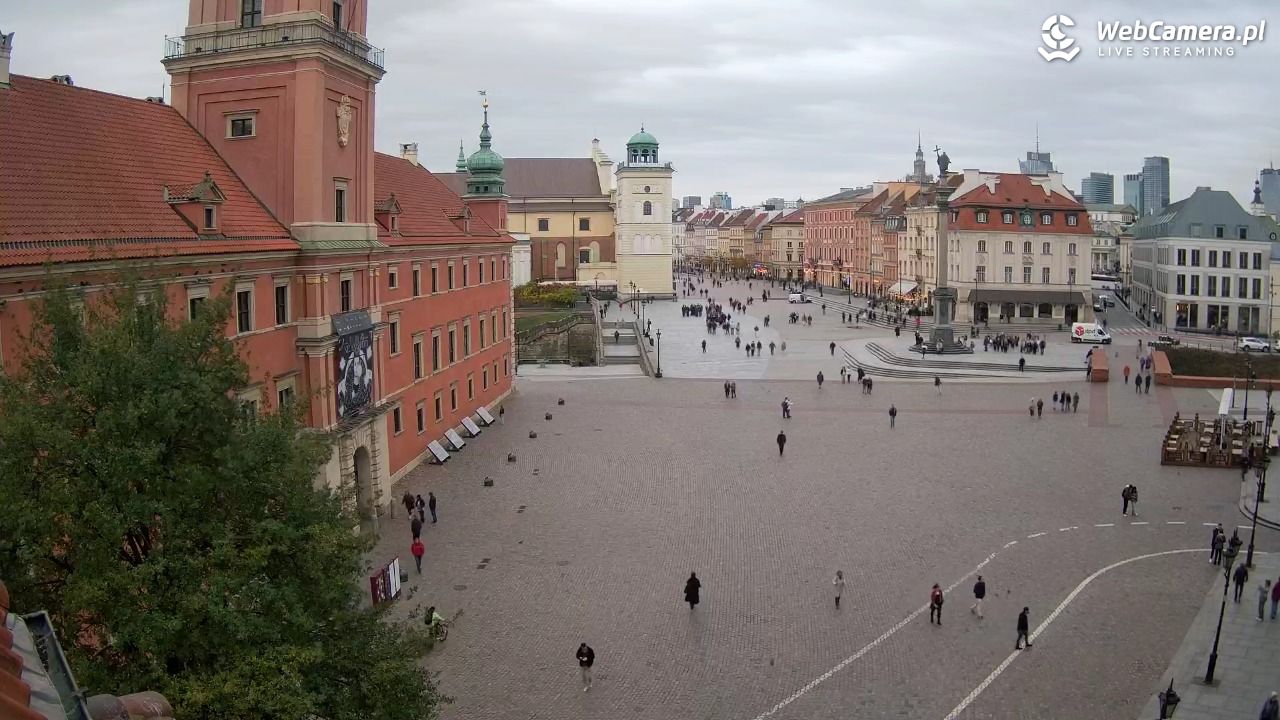 Warszawa - Plac Zamkowy 4K - 30 październik 2025, 12:37