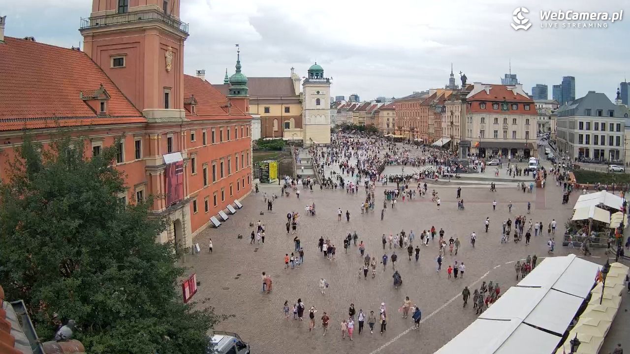 Warszawa - Plac Zamkowy 4K - 01 sierpień 2025, 16:13