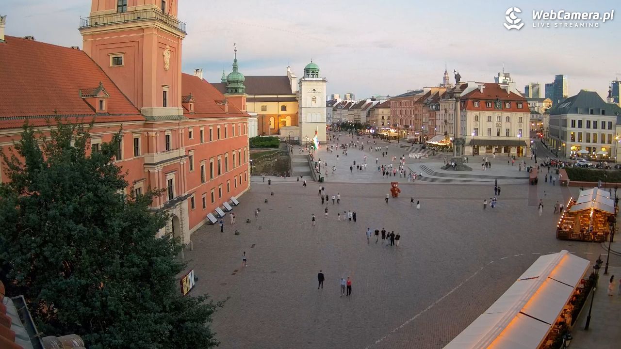 Warszawa - Plac Zamkowy 4K - 23 czerwiec 2026, 21:21