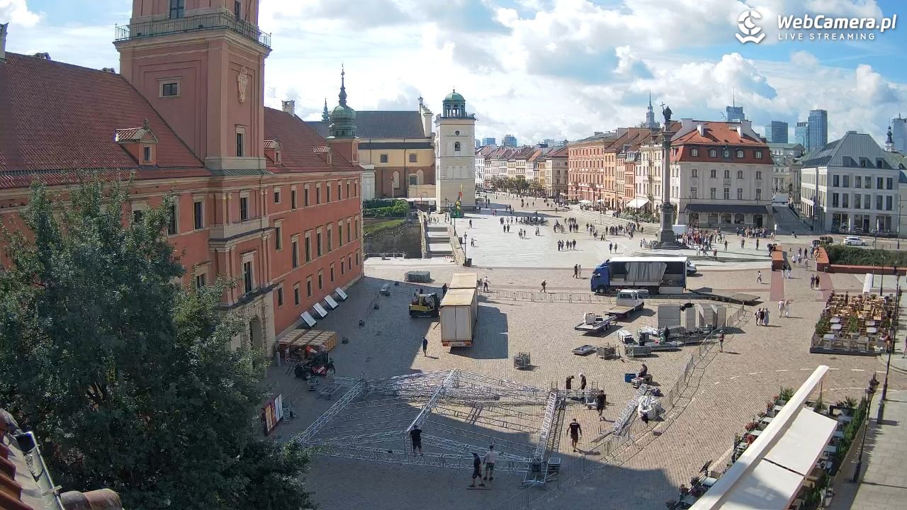Warszawa - Plac Zamkowy 4K - 11 sierpień 2026, 10:26