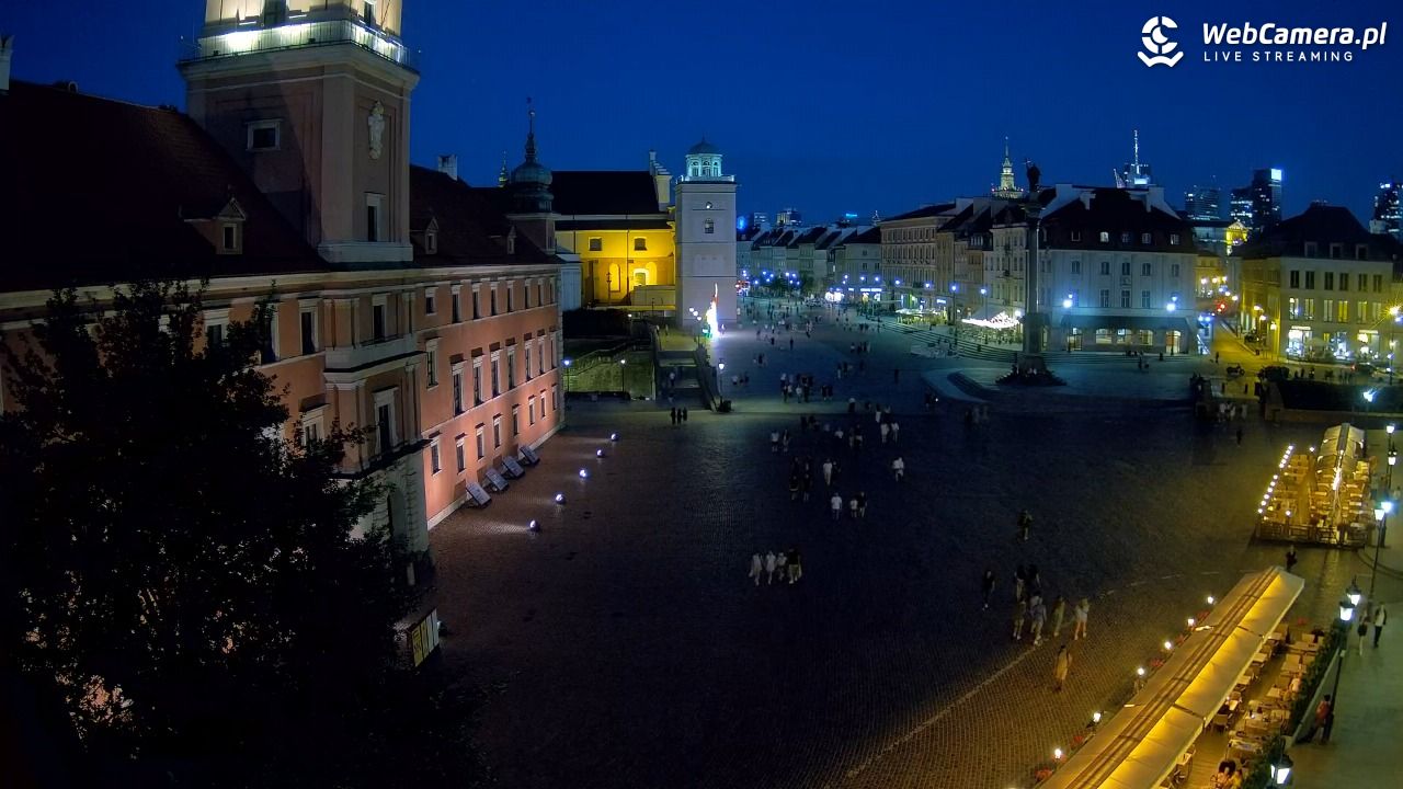 Warszawa - Plac Zamkowy 4K - 22 czerwiec 2026, 22:03