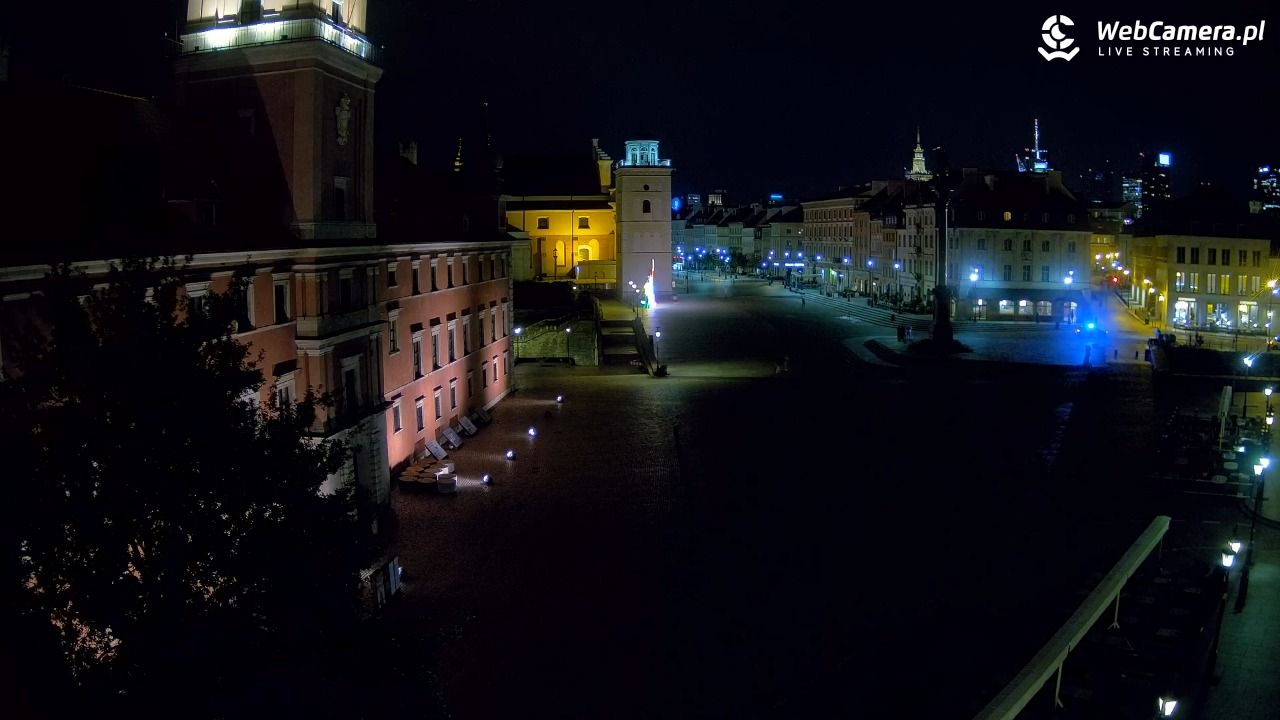 Warszawa - Plac Zamkowy 4K - 10 sierpień 2026, 23:24