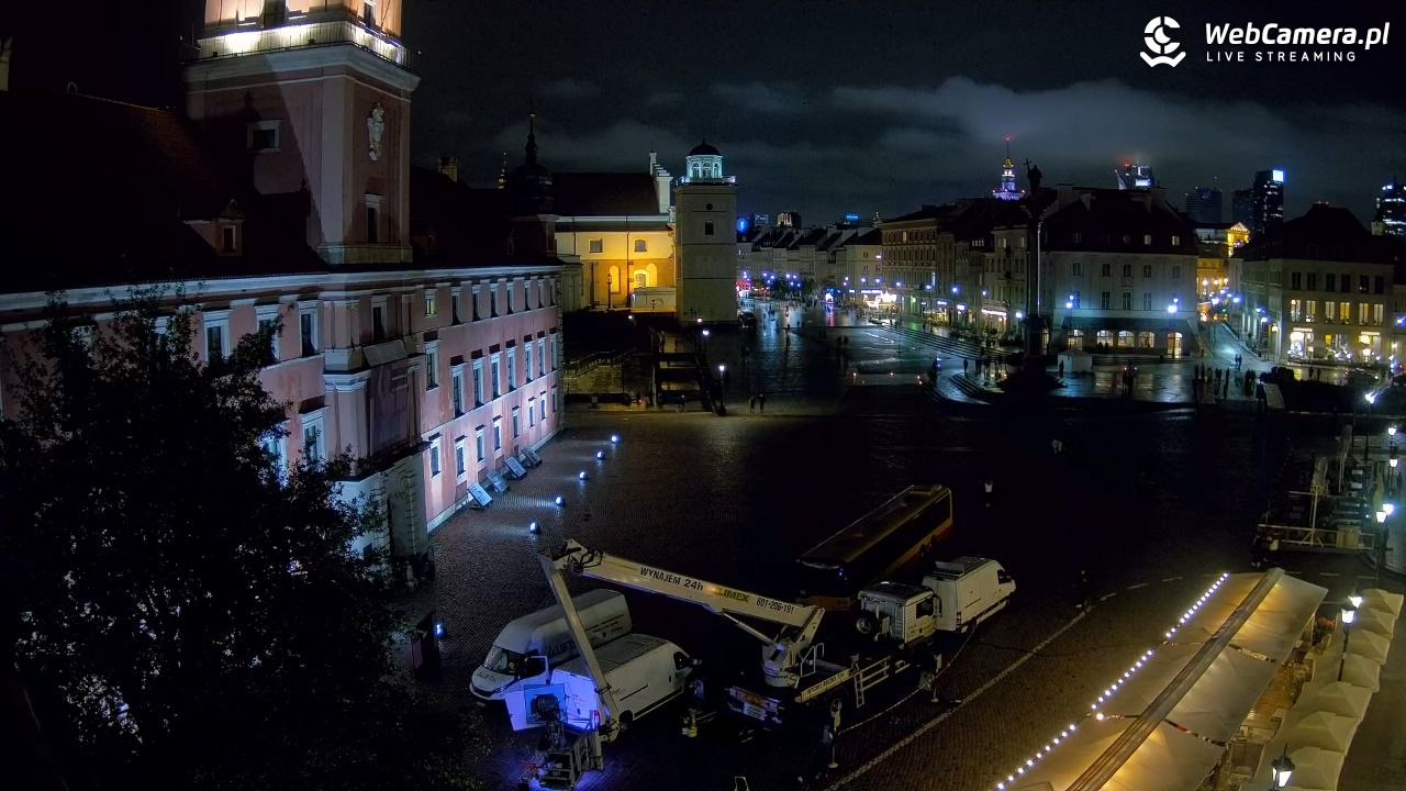 Warszawa - Plac Zamkowy 4K - 14 wresień 2025, 21:49