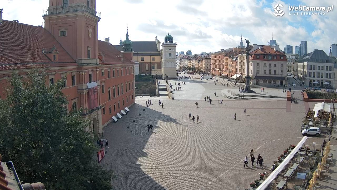 Warszawa - Plac Zamkowy 4K - 15 wresień 2025, 10:52