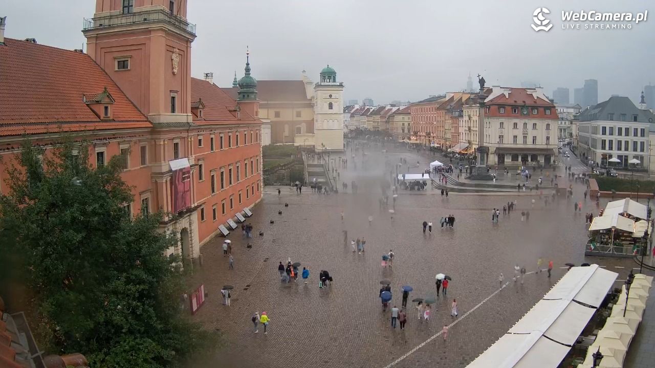 Warszawa - Plac Zamkowy 4K - 14 wresień 2025, 13:42