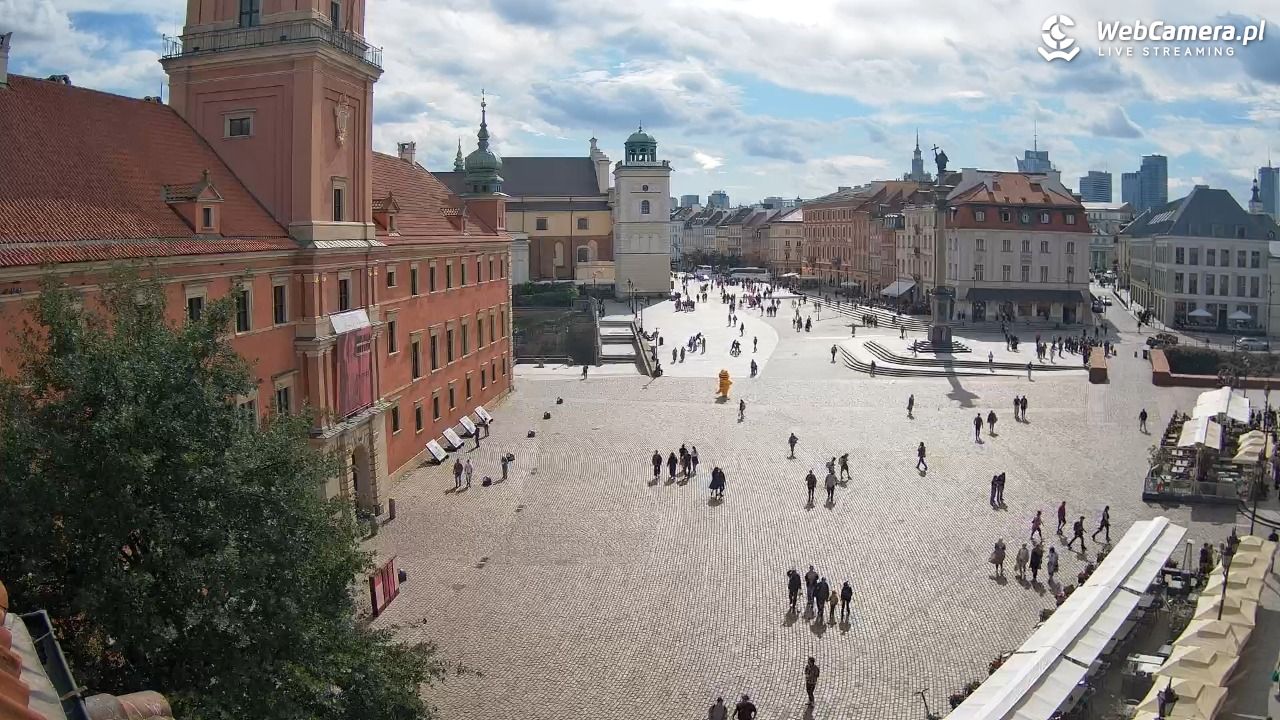 Warszawa - Plac Zamkowy 4K - 15 wresień 2025, 13:08