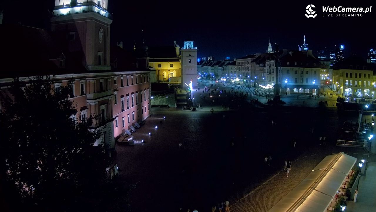 Warszawa - Plac Zamkowy 4K - 10 sierpień 2026, 21:47