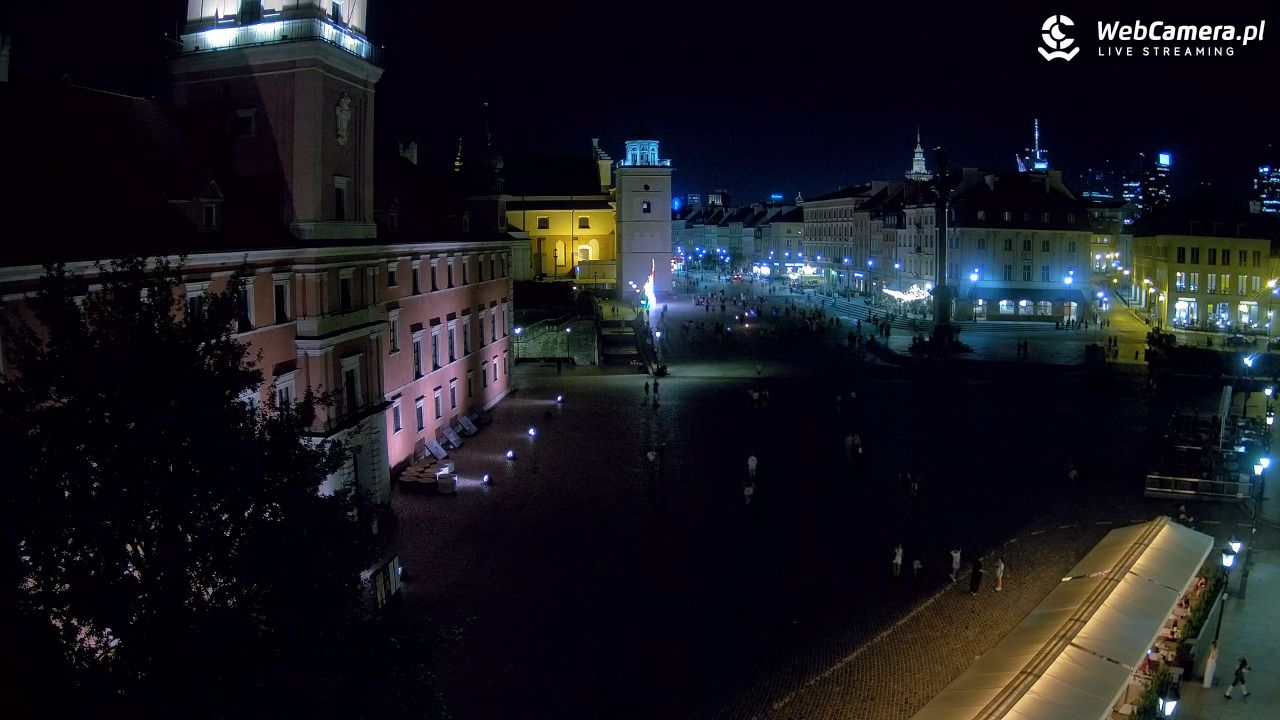 Warszawa - Plac Zamkowy 4K - 10 sierpień 2026, 21:46