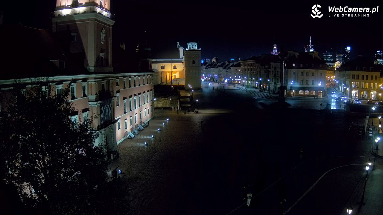 Warszawa - Plac Zamkowy 4K - 29 październik 2025, 22:43