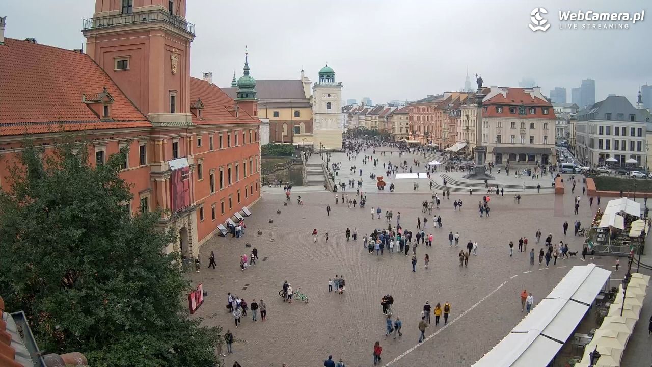 Warszawa - Plac Zamkowy 4K - 14 wresień 2025, 12:53