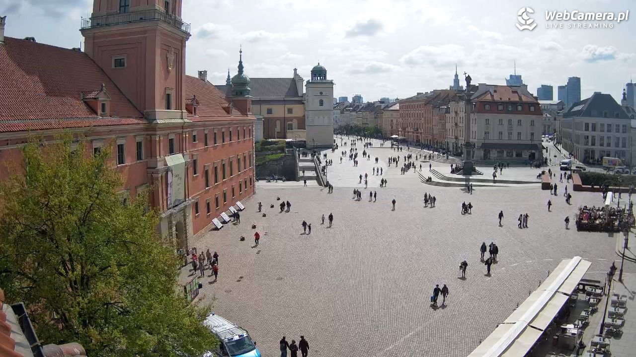 Warszawa - Plac Zamkowy 4K - 25 kwiecień 2025, 13:18
