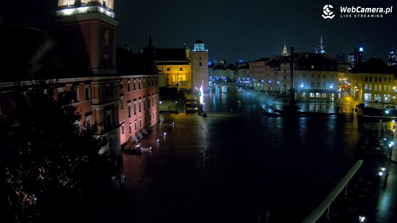 Warszawa - Plac Zamkowy 4K - 10 sierpień 2026, 23:50