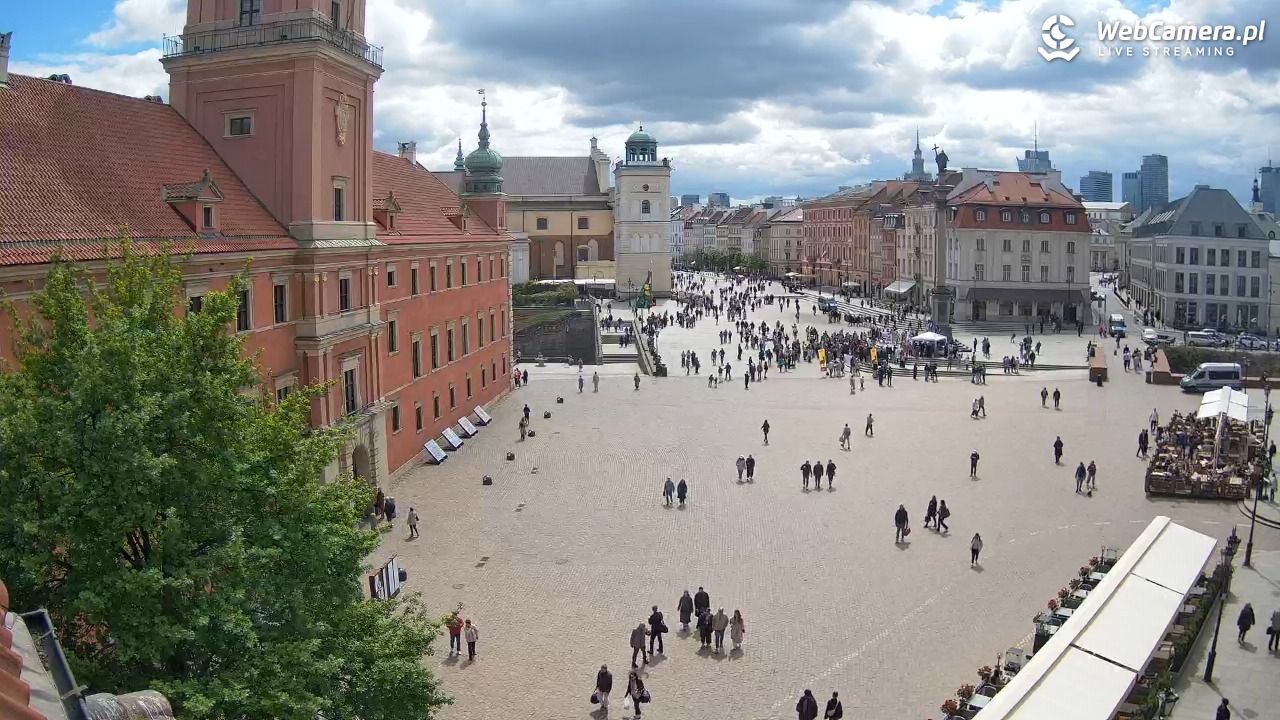 Warszawa - Plac Zamkowy 4K - 09 maj 2026, 12:48