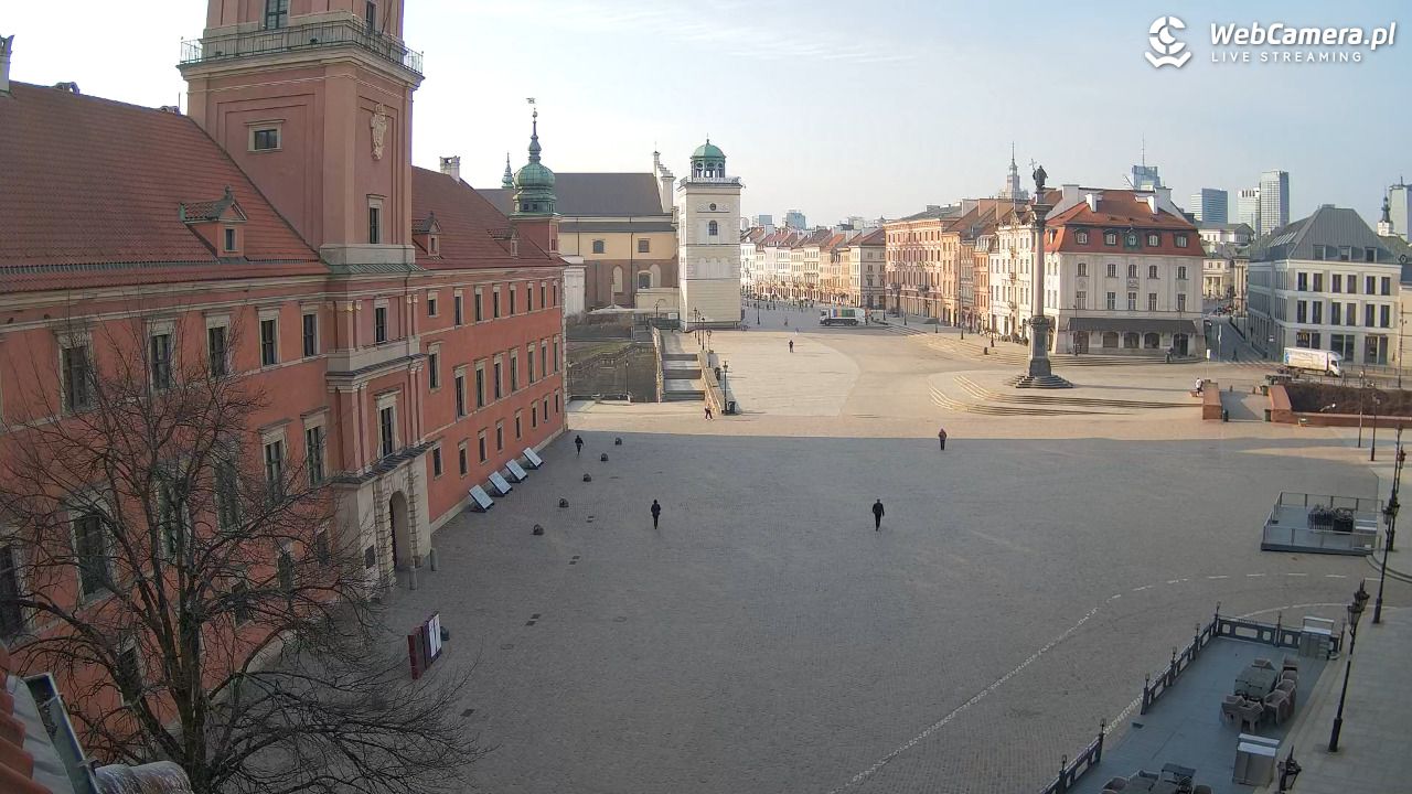 Warszawa - Plac Zamkowy 4K - 24 marzec 2026, 07:25