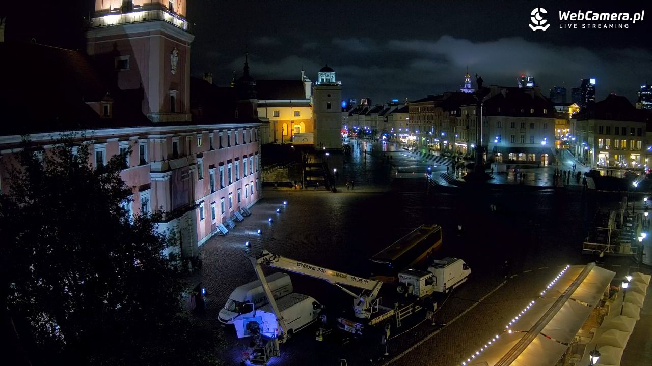 Warszawa - Plac Zamkowy 4K - 14 wresień 2025, 21:49