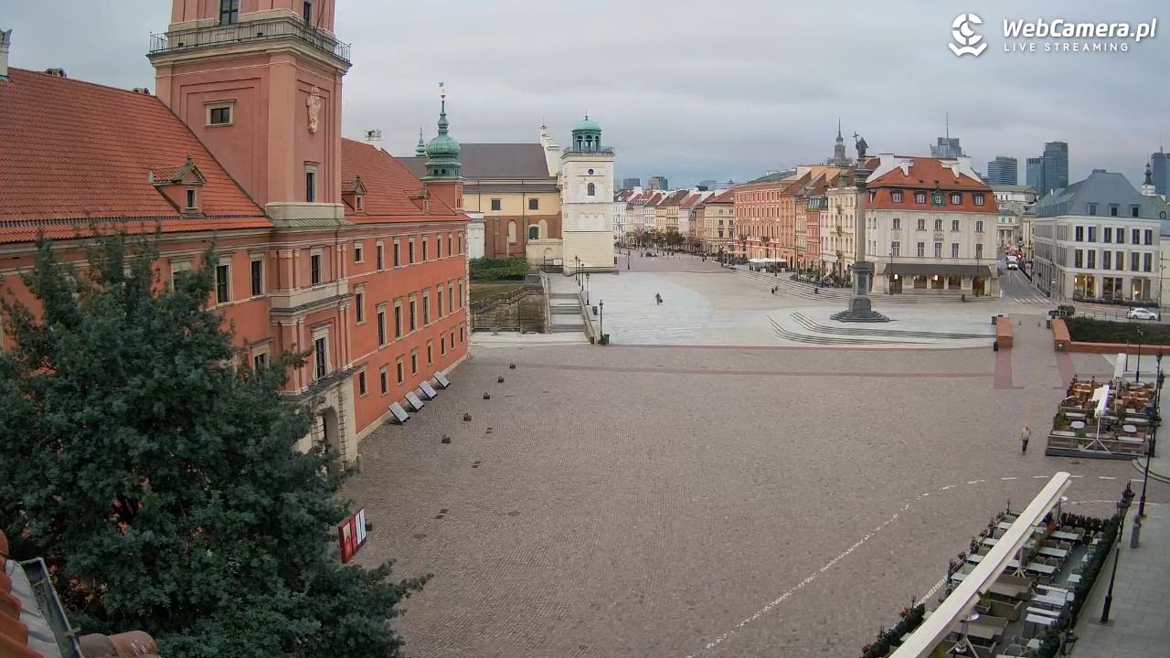 Warszawa - Plac Zamkowy 4K - 21 wresień 2026, 06:34