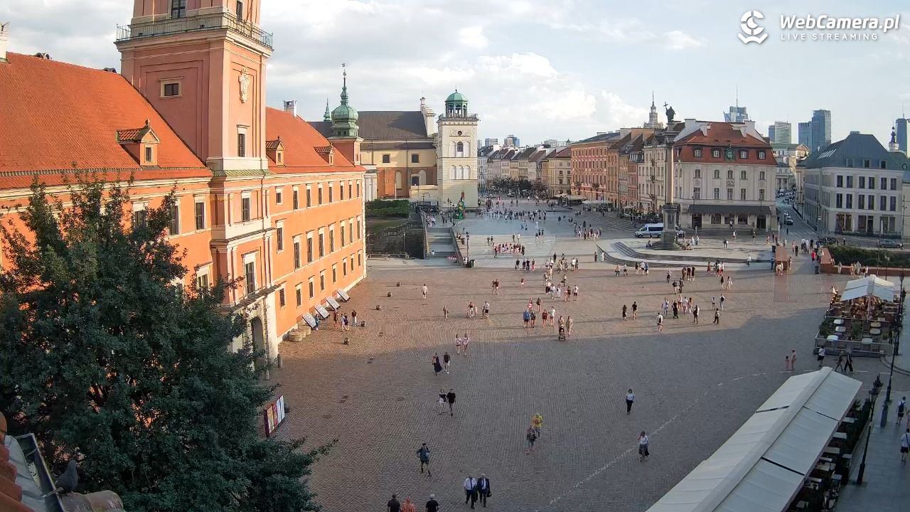 Warszawa - Plac Zamkowy 4K - 10 sierpień 2026, 18:10