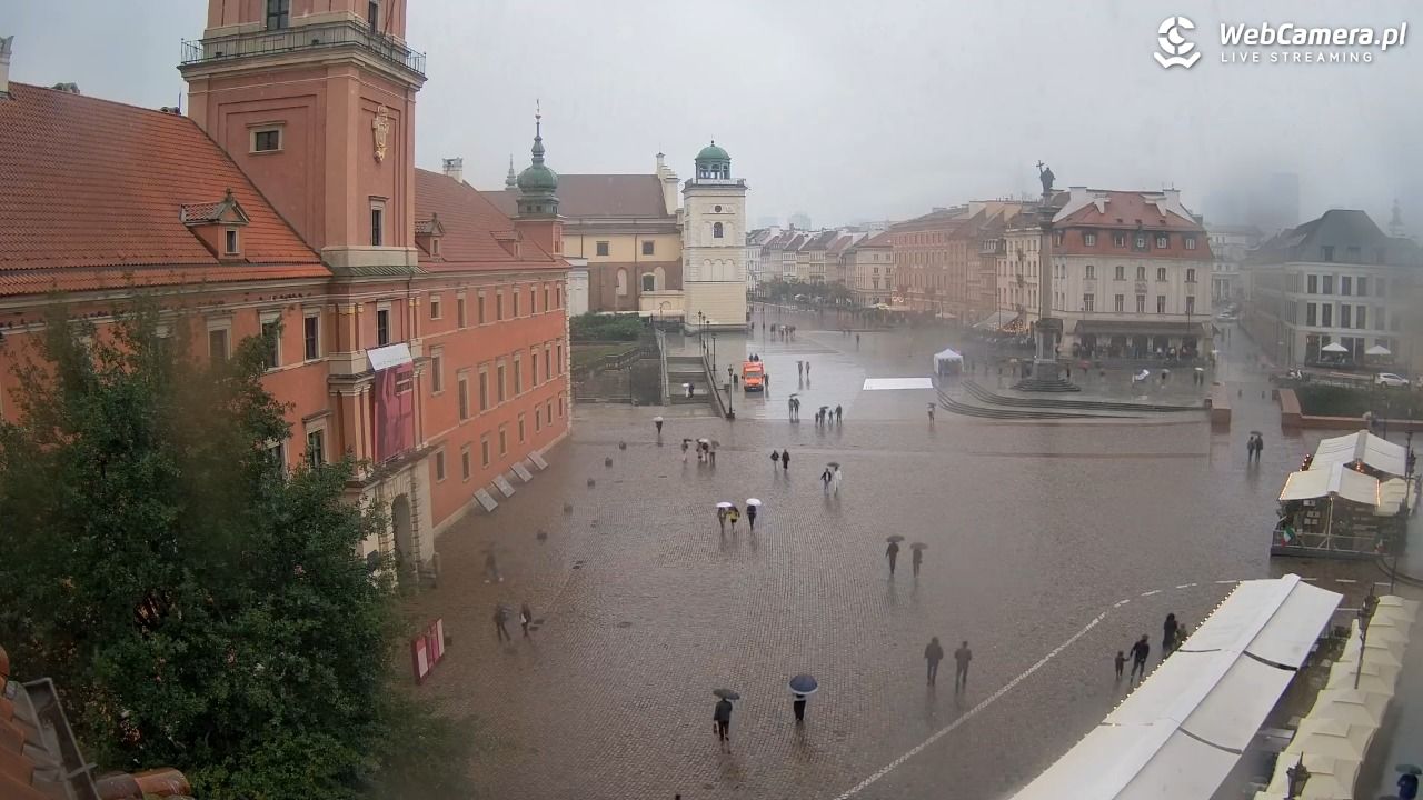 Warszawa - Plac Zamkowy 4K - 14 wresień 2025, 13:30