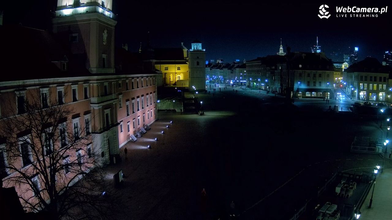 Warszawa - Plac Zamkowy 4K - 20 marzec 2026, 22:40