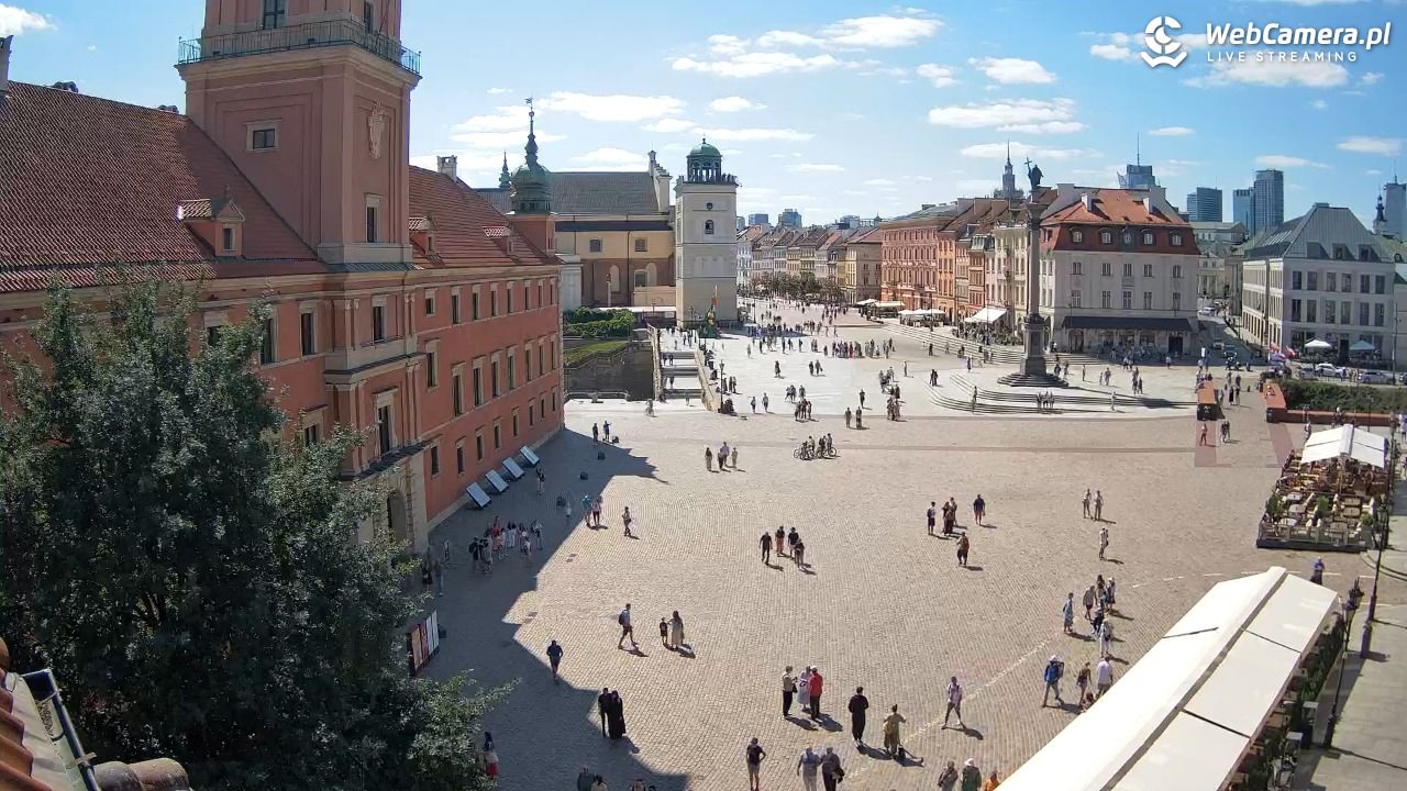 Warszawa - Plac Zamkowy 4K - 09 sierpień 2026, 11:19