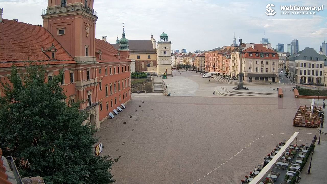 Warszawa - Plac Zamkowy 4K - 22 czerwiec 2026, 06:09