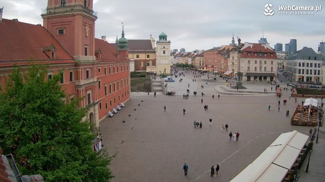 Warszawa - Plac Zamkowy 4K - 07 maj 2026, 19:10