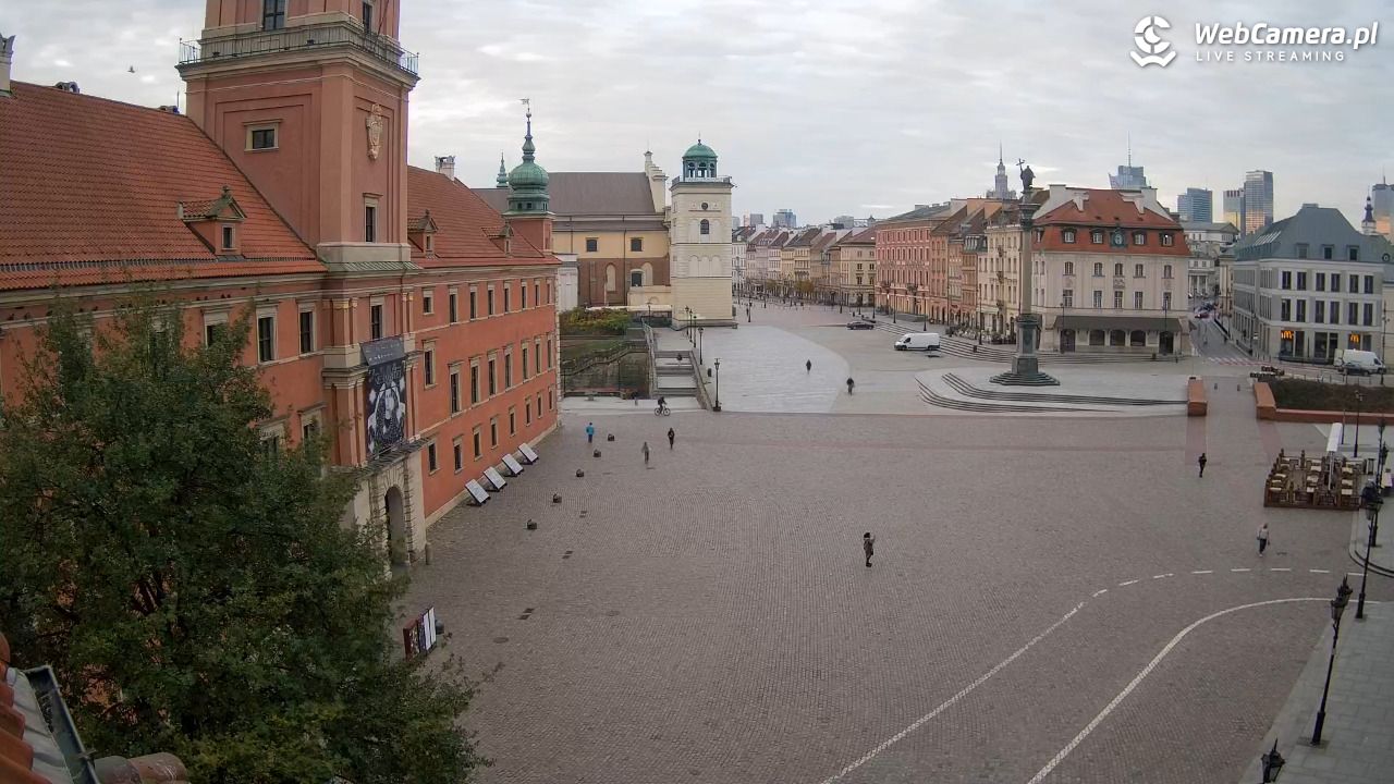 Warszawa - Plac Zamkowy 4K - 30 październik 2025, 07:47