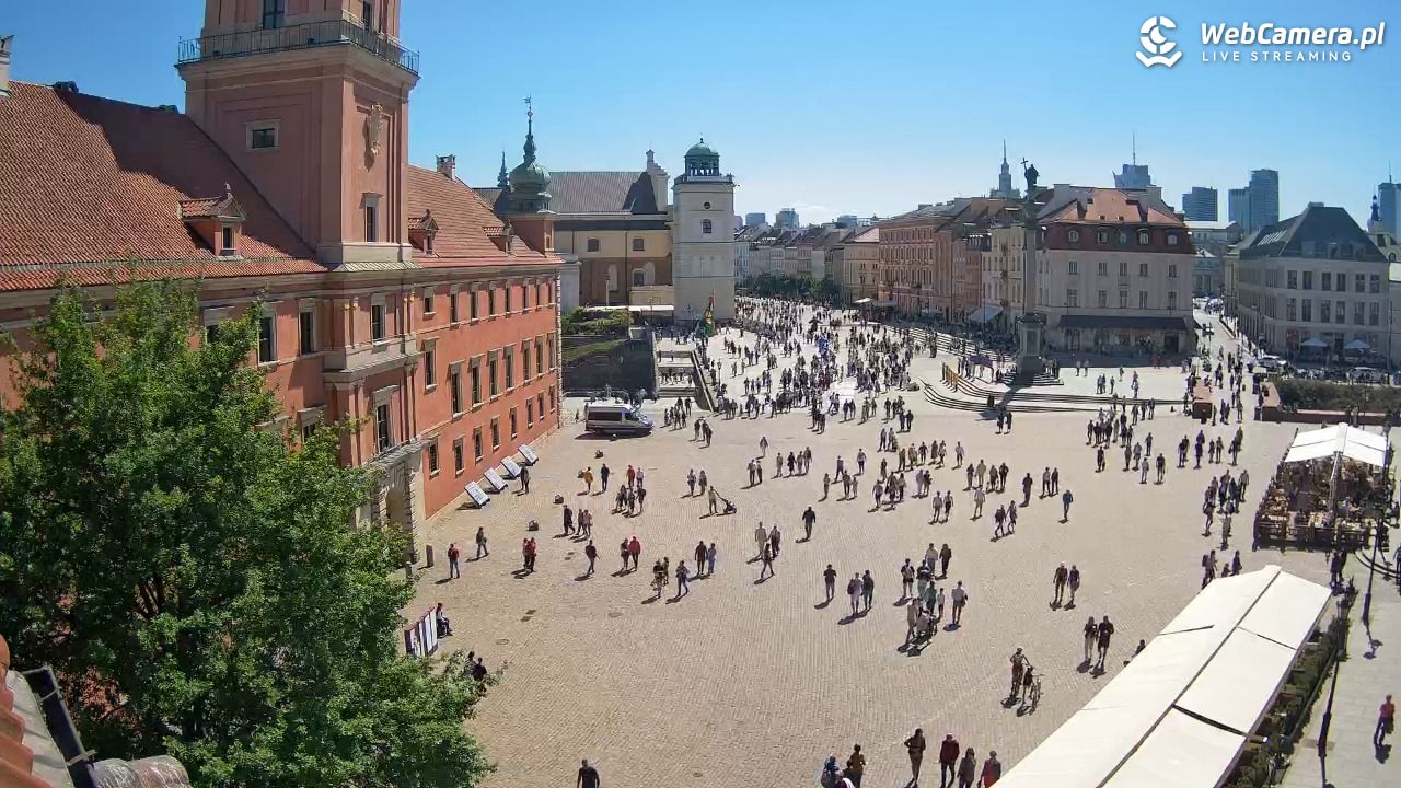 Warszawa - Plac Zamkowy 4K - 10 maj 2026, 13:44