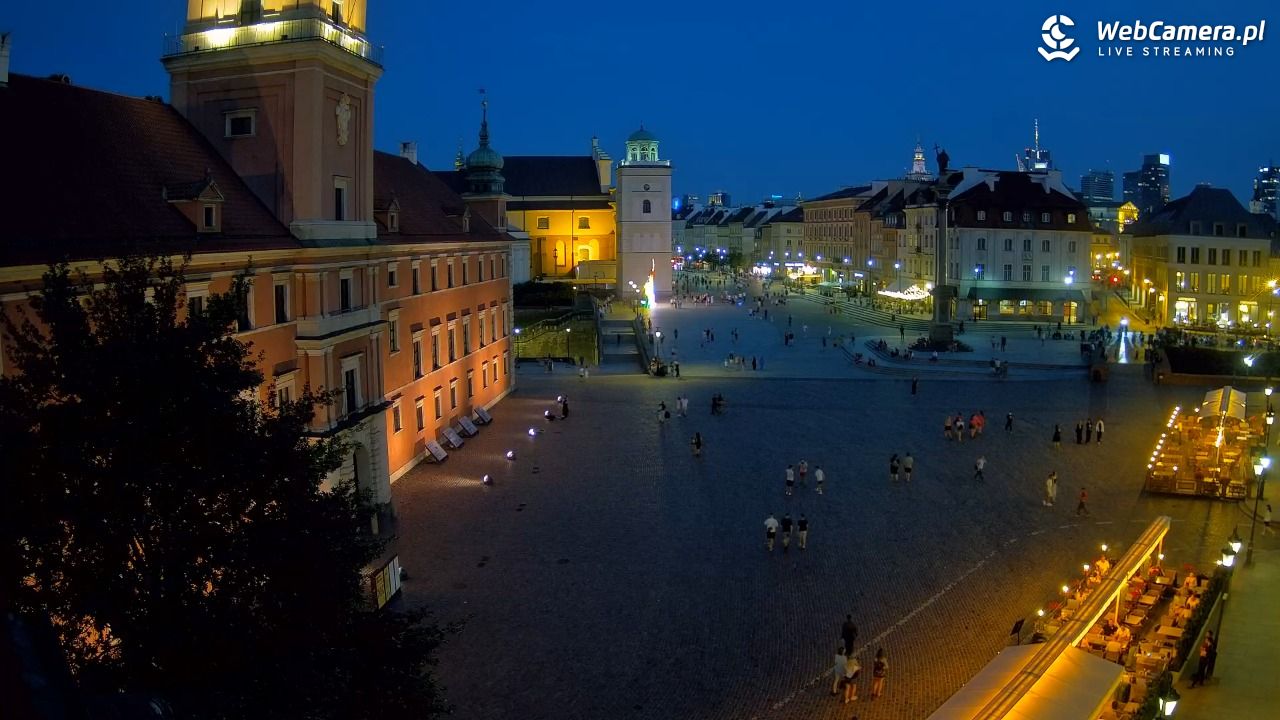 Warszawa - Plac Zamkowy 4K - 21 czerwiec 2026, 21:51