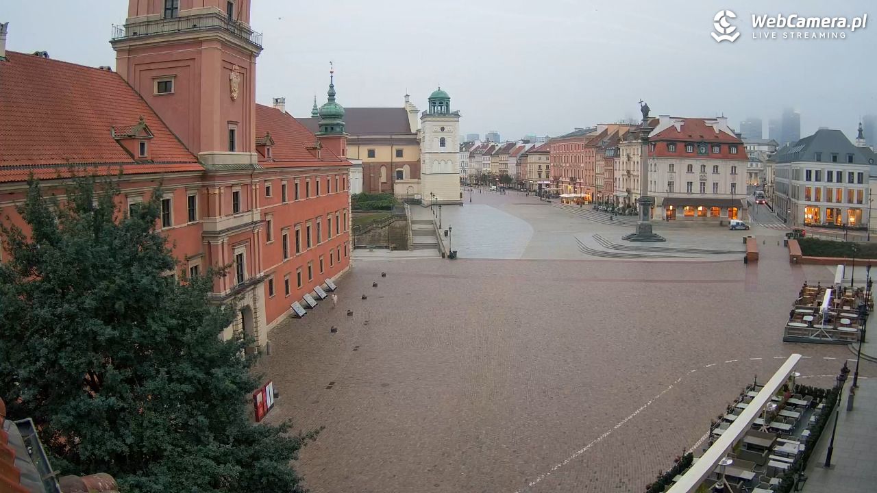 Warszawa - Plac Zamkowy 4K - 26 wresień 2026, 06:34