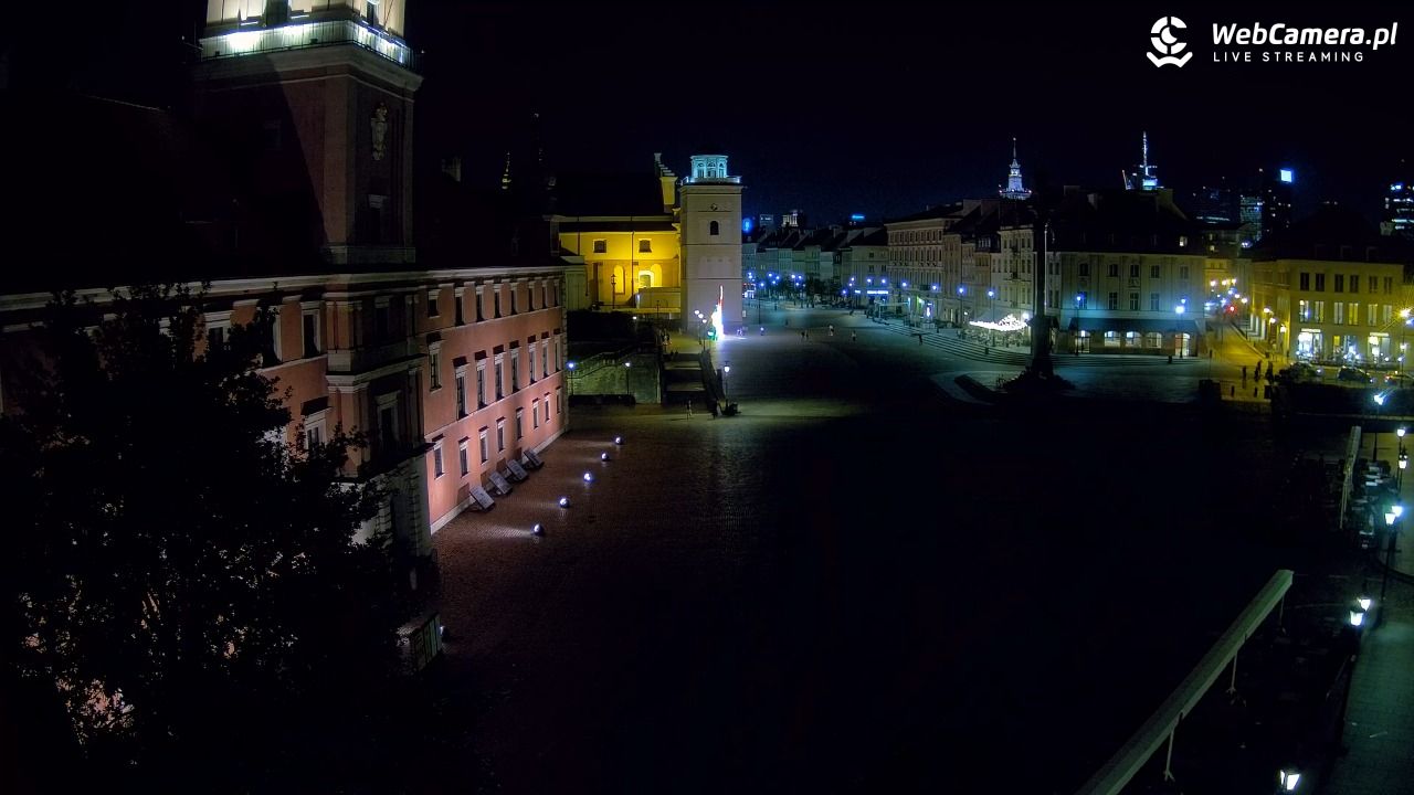 Warszawa - Plac Zamkowy 4K - 21 czerwiec 2026, 23:51
