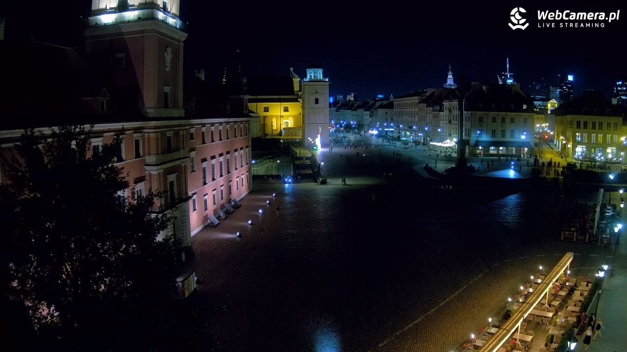 Warszawa - Plac Zamkowy 4K - 21 czerwiec 2026, 22:45