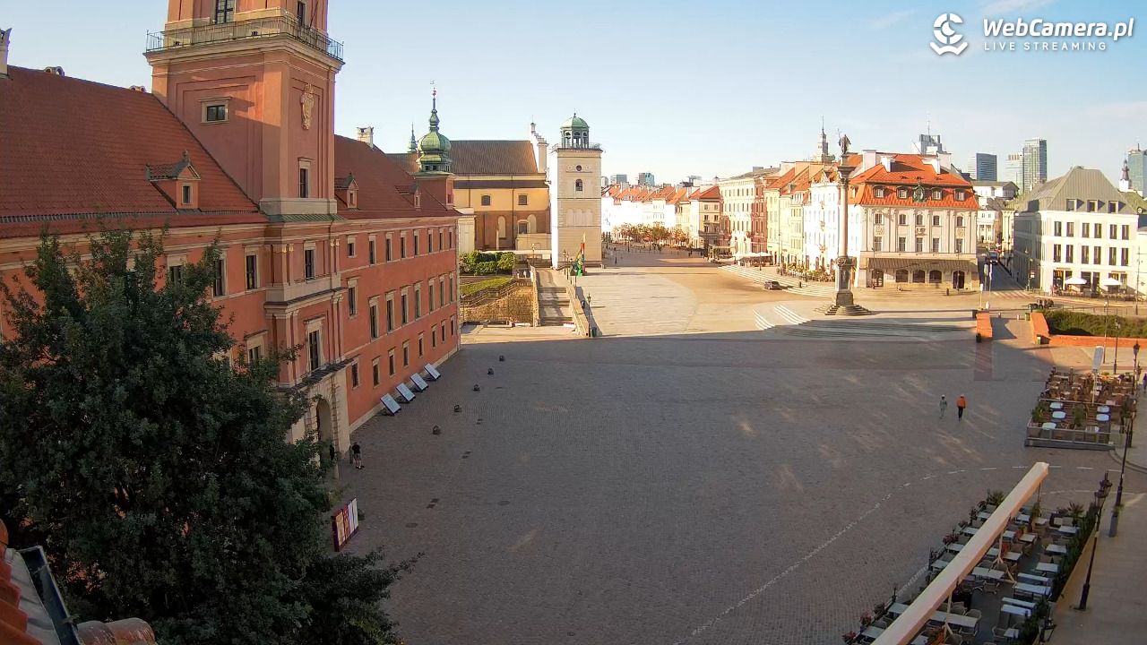 Warszawa - Plac Zamkowy 4K - 10 sierpień 2026, 07:12