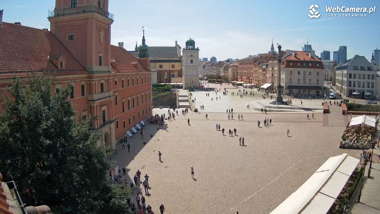 Warszawa - Plac Zamkowy 4K - 10 sierpień 2026, 11:38