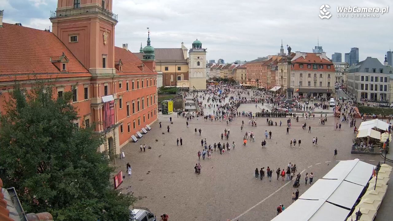 Warszawa - Plac Zamkowy 4K - 01 sierpień 2025, 16:23