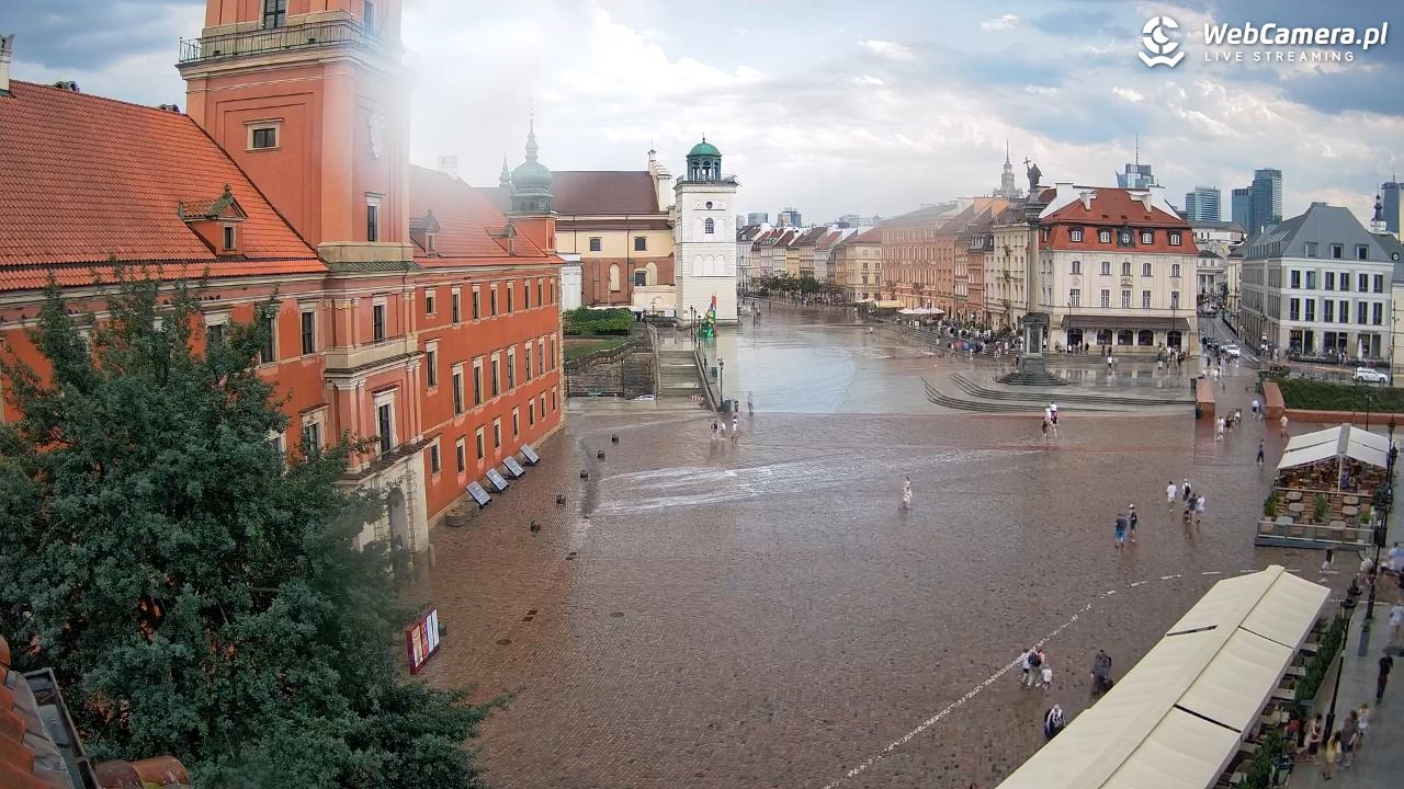 Warszawa - Plac Zamkowy 4K - 10 sierpień 2026, 17:20