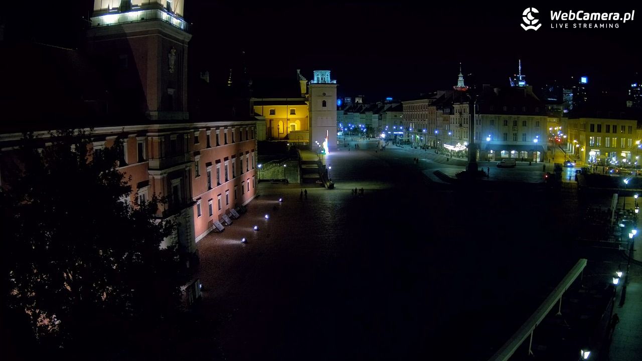 Warszawa - Plac Zamkowy 4K - 09 sierpień 2026, 23:35