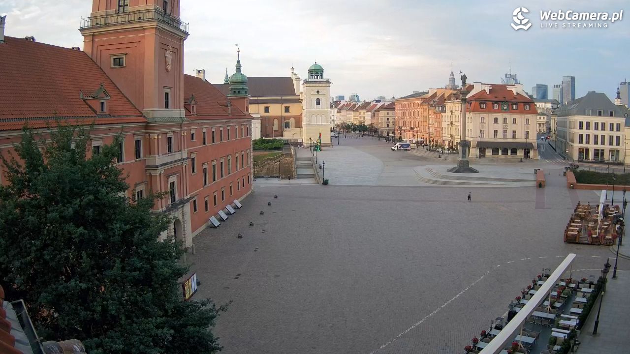 Warszawa - Plac Zamkowy 4K - 22 czerwiec 2026, 05:30