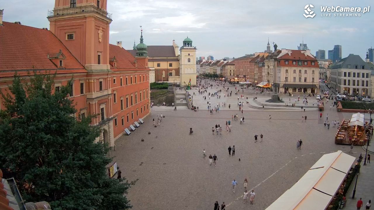 Warszawa - Plac Zamkowy 4K - 21 czerwiec 2026, 20:32