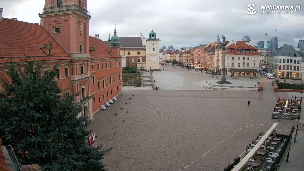 Warszawa - Plac Zamkowy 4K - 23 wresień 2026, 06:25